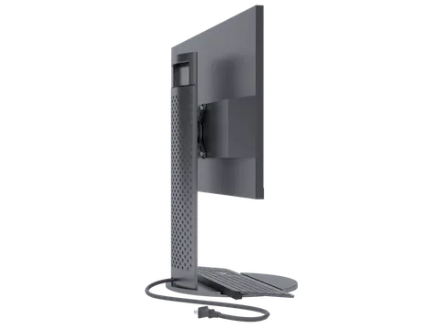 The mobile monitor stand with monitor screen